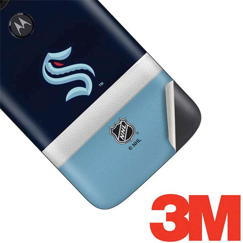 NHL Seattle Kraken Striped Moto E5 Play Skin